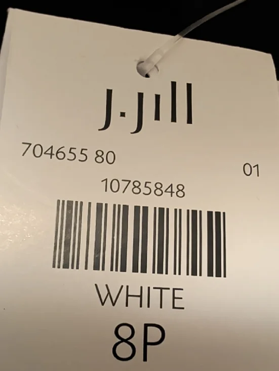 NWT J Jill Women’s White Linen Maxi Dress 100% Linen shell Cotton lining - Picture 5 of 5